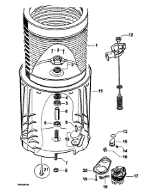 Bowls Assy parts for  Washer IWL16-96160B from AppliancePartsPros.com
