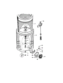Inner & Outer Bowls / Pump parts for  Washer IWL16-96203A from AppliancePartsPros.com