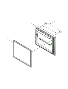 Freezer Door Parts parts for Ikea Bottom-Mount Refrigerator IX3HHEXDSM00 from AppliancePartsPros.com