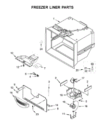 Freezer Liner Parts parts for Ikea Bottom-Mount Refrigerator IX3HHGXSS000 from AppliancePartsPros.com