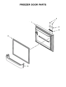 Freezer Door Parts parts for Ikea Bottom-Mount Refrigerator IX3HHGXSS000 from AppliancePartsPros.com