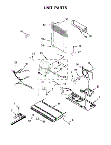 Unit Parts parts for Ikea Bottom-Mount Refrigerator IX3HHGXSS000 from AppliancePartsPros.com