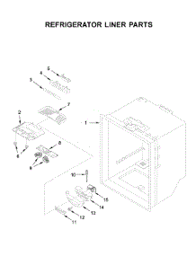 Refrigerator Liner Parts parts for Ikea Bottom-Mount Refrigerator IX3HHGXSS001 from AppliancePartsPros.com