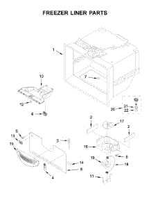 Freezer Liner Parts parts for Ikea Bottom-Mount Refrigerator IX3HHGXSS001 from AppliancePartsPros.com