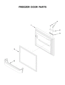 Freezer Door Parts parts for Ikea Bottom-Mount Refrigerator IX3HHGXSS001 from AppliancePartsPros.com