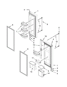 Refrigerator Door Parts parts for Ikea Bottom-Mount Refrigerator IX5BBEXDS00 from AppliancePartsPros.com