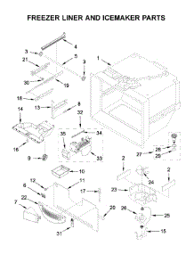 Freezer Liner And Icemaker Parts parts for Ikea Bottom-Mount Refrigerator IX6HHEXDSM03 from AppliancePartsPros.com