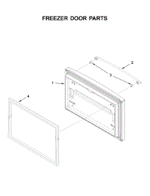 Freezer Door Parts parts for Ikea Bottom-Mount Refrigerator IX6HHEXDSM03 from AppliancePartsPros.com