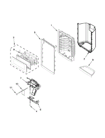 Dispenser Front Parts parts for Ikea Bottom-Mount Refrigerator IX7DDEXDSM00 from AppliancePartsPros.com