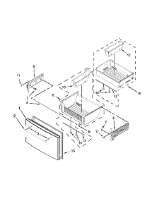 Freezer Door Parts parts for Ikea Bottom-Mount Refrigerator IX7DDEXDSM01 from AppliancePartsPros.com