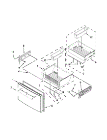 Freezer Door Parts parts for Ikea Refrigerator IX7DDEXDSM02 from AppliancePartsPros.com