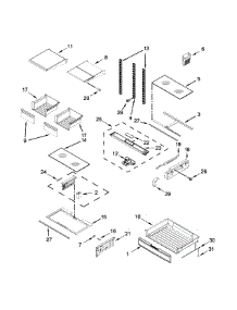 Shelf Parts parts for Ikea Refrigerator IX7DDEXDSM02 from AppliancePartsPros.com