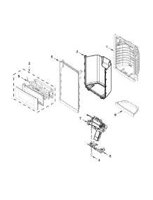 Dispenser Front Parts parts for Ikea Refrigerator IX7DDEXDSM02 from AppliancePartsPros.com