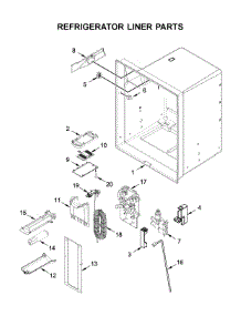 Refrigerator Liner Parts parts for Ikea Bottom-Mount Refrigerator IX7DDEXGZ002 from AppliancePartsPros.com