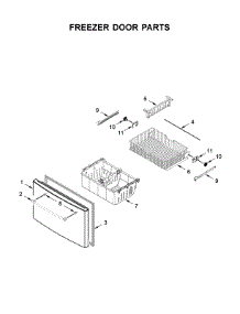 Freezer Door Parts parts for Ikea Bottom-Mount Refrigerator IX7DDEXGZ002 from AppliancePartsPros.com