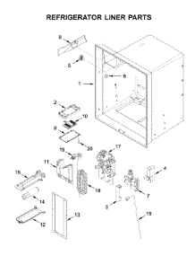 Refrigerator Liner Parts parts for Ikea Bottom-Mount Refrigerator IX7DDEXGZ003 from AppliancePartsPros.com