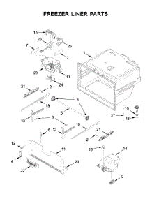 Freezer Liner Parts parts for Ikea Bottom-Mount Refrigerator IX7DDEXGZ003 from AppliancePartsPros.com