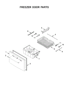 Freezer Door Parts parts for Ikea Bottom-Mount Refrigerator IX7DDEXGZ003 from AppliancePartsPros.com