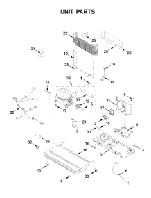 Unit Parts parts for Ikea Bottom-Mount Refrigerator IX7DDEXGZ003 from AppliancePartsPros.com