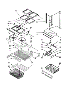 Shelf Parts parts for Ikea Bottom-Mount Refrigerator IX7HHEXDSM00 from AppliancePartsPros.com