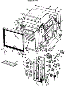 Upper Oven / Controls parts for Ge Range/Microwave Combo J765*03 from AppliancePartsPros.com