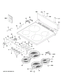 Control Panel & Cooktop parts for Ge Electric Range JAS640RM2SS from AppliancePartsPros.com
