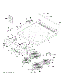 Control Panel & Cooktop parts for Ge Electric Range JAS640RM4SS from AppliancePartsPros.com