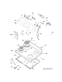 Control Panel & Cooktop parts for Ge Electric Range JB256DM2BB from AppliancePartsPros.com