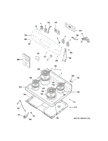 Control Panel & Cooktop parts for Ge Electric Range JB256RT1SS from AppliancePartsPros.com