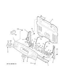 Control Panel parts for Ge Electric Range JB258RT5SS from AppliancePartsPros.com