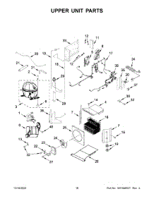 Upper Unit Parts parts for Jenn-Air Bottom-Mount Refrigerator JB36NXFXLE05 from AppliancePartsPros.com
