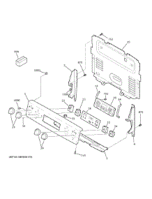Control Panel parts for Ge Electric Range JB625DK9WW from AppliancePartsPros.com
