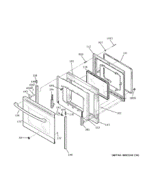 Door parts for Ge Electric Range JB625GK6SA from AppliancePartsPros.com