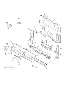 Control Panel parts for Ge Electric Range JB655DK9WW from AppliancePartsPros.com