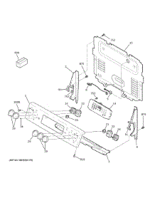 Control Panel parts for Ge Electric Range JB735DP3BB from AppliancePartsPros.com