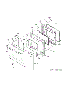 Door parts for Ge Electric Range JB735FP3DS from AppliancePartsPros.com