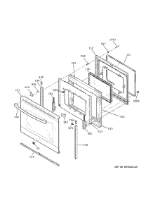 Door parts for Ge Electric Range JB735FP4DS from AppliancePartsPros.com