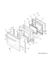 Door parts for Ge Electric Range JB755FJ9DS from AppliancePartsPros.com