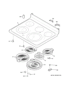 Cooktop parts for Ge Electric Range JB860EJ9ES from AppliancePartsPros.com