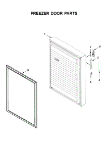 Freezer Door Parts parts for Jenn-Air Bottom-Mount Refrigerator JBBFX24NHX00 from AppliancePartsPros.com