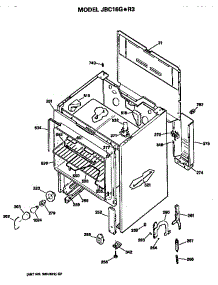 Main Body parts for Ge Electric Range JBC16G*R3 from AppliancePartsPros.com