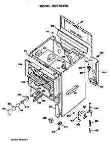 Main Body parts for Ge Electric Range JBC17G*R2 from AppliancePartsPros.com