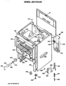 Main Body parts for Ge Electric Range JBC17G*R3 from AppliancePartsPros.com