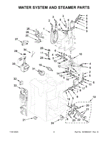 Water System And Steamer Parts parts for Jenn-Air Coffee Maker JBC7624BS0 from AppliancePartsPros.com