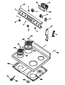 Control Panel / Cooktop parts for Ge Electric Range JBP22G*R3 from AppliancePartsPros.com