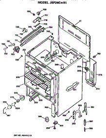 Main Body parts for Ge Electric Range JBP24G*R1 from AppliancePartsPros.com