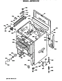 Main Body parts for Ge Electric Range JBP25G*R2 from AppliancePartsPros.com