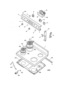 Control Panel & Cooktop parts for Ge Electric Range JBP26A*R2 from AppliancePartsPros.com