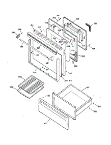 Door & Drawer Parts parts for Ge Electric Range JBP26A*R2 from AppliancePartsPros.com