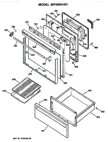 Door parts for Ge Electric Range JBP26W*R1 from AppliancePartsPros.com